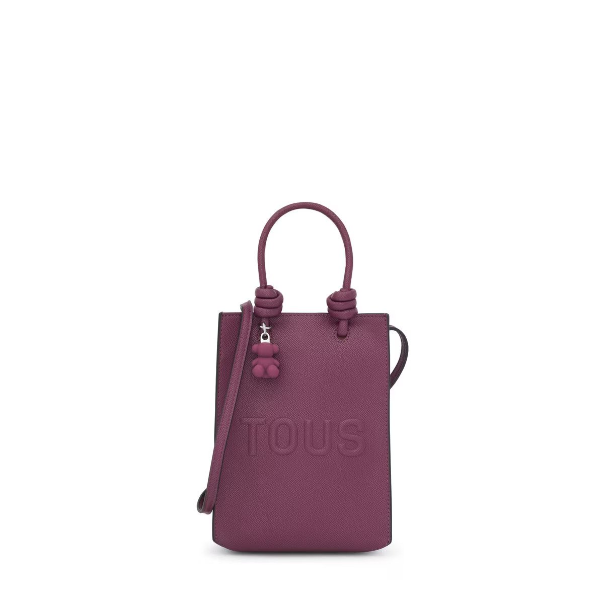 Pop TOUS La Rue New mini bag in burgundy color - per tutti